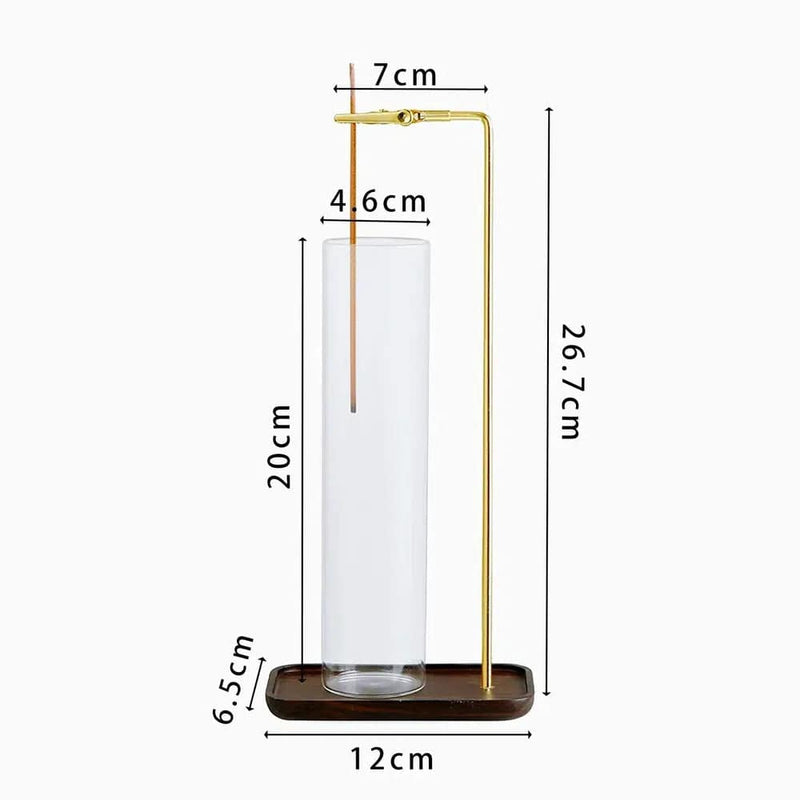2 in 1 Incense Holder for Sticks Anti-Ash Flying Incense Burne with Removable Glass Ash Catcher and Incense Sticks Organizer | Bathroom | Luvasmr - Satisfyingly Organised