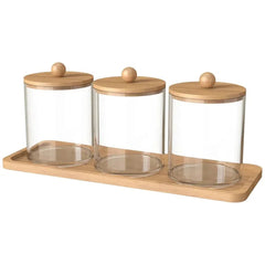 3Pcs Acrylic Cotton Swab Storage Box | Bathroom | Luvasmr - Satisfyingly Organised