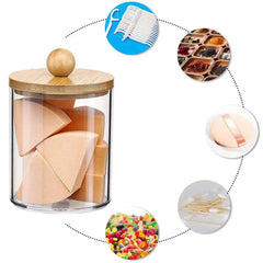 3Pcs Acrylic Cotton Swab Storage Box | Bathroom | Luvasmr - Satisfyingly Organised