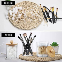 3Pcs Acrylic Cotton Swab Storage Box | Bathroom | Luvasmr - Satisfyingly Organised
