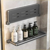 Foldable Wall-Mounted Shower Organiser Rack - Luvasmr