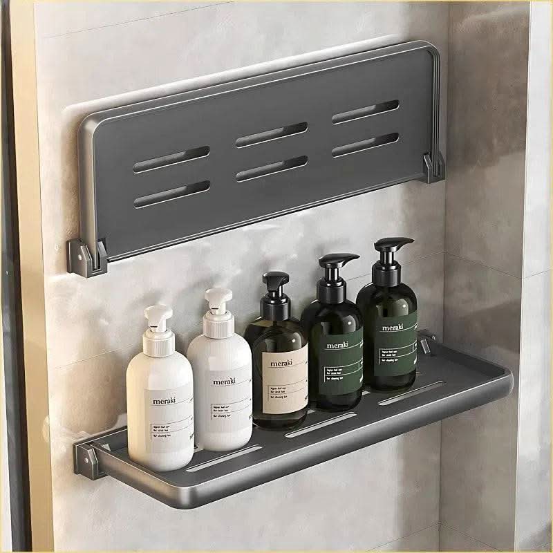 Foldable Wall-Mounted Shower Organiser Rack - Luvasmr