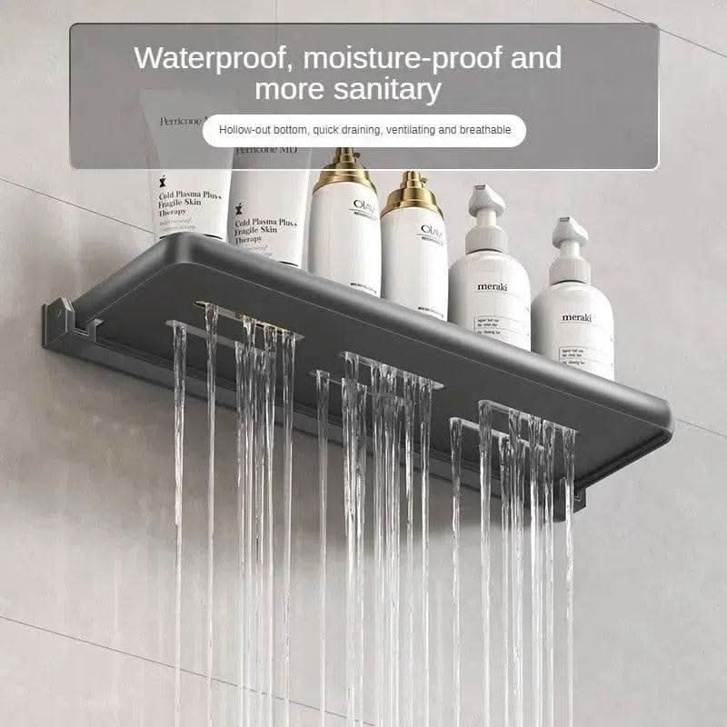 Foldable Wall-Mounted Shower Organiser Rack - Luvasmr