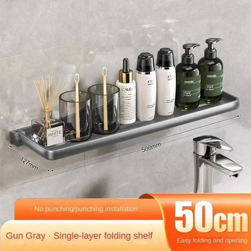 Foldable Wall-Mounted Shower Organiser Rack - Luvasmr