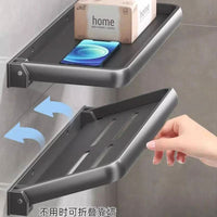 Foldable Wall-Mounted Shower Organiser Rack - Luvasmr