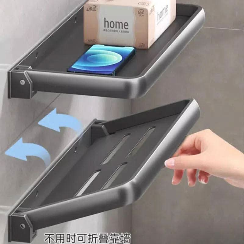 Foldable Wall-Mounted Shower Organiser Rack - Luvasmr