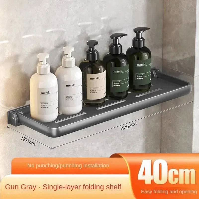 Foldable Wall-Mounted Shower Organiser Rack - Luvasmr