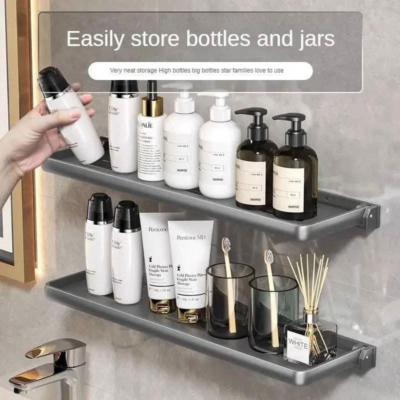 Foldable Wall-Mounted Shower Organiser Rack - Luvasmr