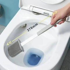 2-in-1 Silicone Toilet Brush with Long Handle | Bathroom | Luvasmr - Satisfyingly Organised