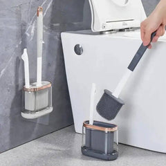 2-in-1 Silicone Toilet Brush with Long Handle | Bathroom | Luvasmr - Satisfyingly Organised