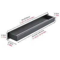 Matt Black Stainless Steel Self-Adhesive Towel Rack | Bathroom | Luvasmr - Satisfyingly Organised