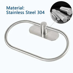 Stainless Steel Self-Adhesive Towel Rack | Bathroom | Luvasmr - Satisfyingly Organised