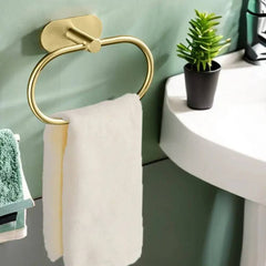 Stainless Steel Self-Adhesive Towel Rack | Bathroom | Luvasmr - Satisfyingly Organised
