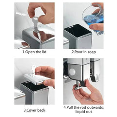 Wall-Mounted Manual Press Liquid Soap Dispenser | Bathroom | Luvasmr - Satisfyingly Organised