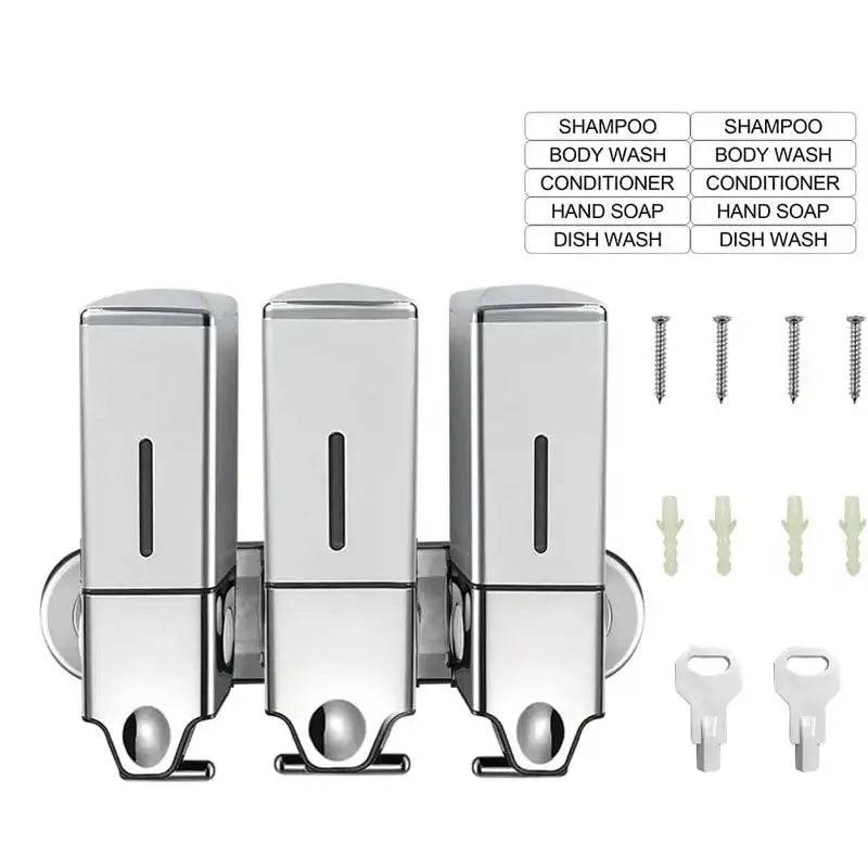 Wall-Mounted Manual Press Liquid Soap Dispenser | Bathroom | Luvasmr - Satisfyingly Organised