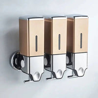 Wall Mounted Manual Soap Dispenser with 500ml capacity, stylish design for bathroom or kitchen, easy refill.
