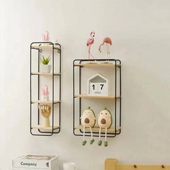 Nordic Iron Shelf with Wooden Floor | Bathroom | Luvasmr - Satisfyingly Organised