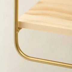 Nordic Iron Shelf with Wooden Floor | Bathroom | Luvasmr - Satisfyingly Organised