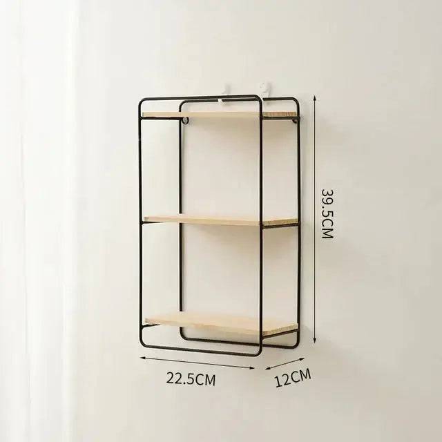 Nordic Iron Shelf with Wooden Floor | Bathroom | Luvasmr - Satisfyingly Organised