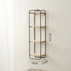 Nordic Iron Shelf with Wooden Floor | Bathroom | Luvasmr - Satisfyingly Organised
