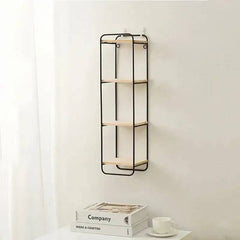 Nordic Iron Shelf with Wooden Floor | Bathroom | Luvasmr - Satisfyingly Organised