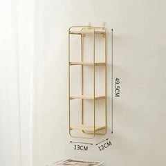 Nordic Iron Shelf with Wooden Floor | Bathroom | Luvasmr - Satisfyingly Organised