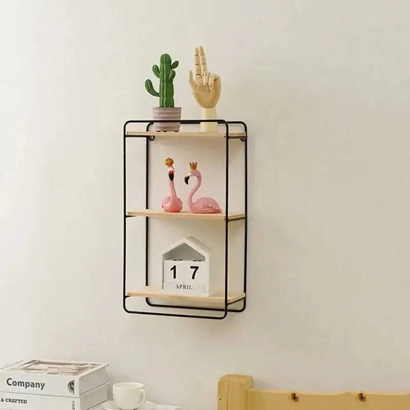 Nordic Iron Shelf with Wooden Floor | Bathroom | Luvasmr - Satisfyingly Organised