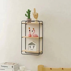 Nordic Iron Shelf with Wooden Floor | Bathroom | Luvasmr - Satisfyingly Organised