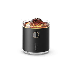 350ml USB Charging Air Humidifier Ultrasonic Aroma Essential Oil Diffuser with Volcano Flame Lamp Mini Portable Mist Humidifier | Bathroom | Luvasmr - Satisfyingly Organised