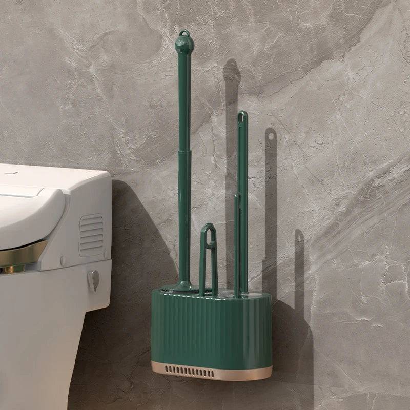 Wall-Mounted Toilet Cleaning Set | Bathroom | Luvasmr - Satisfyingly Organised