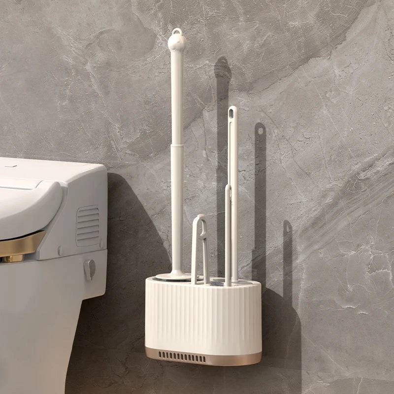 Wall-Mounted Toilet Cleaning Set | Bathroom | Luvasmr - Satisfyingly Organised