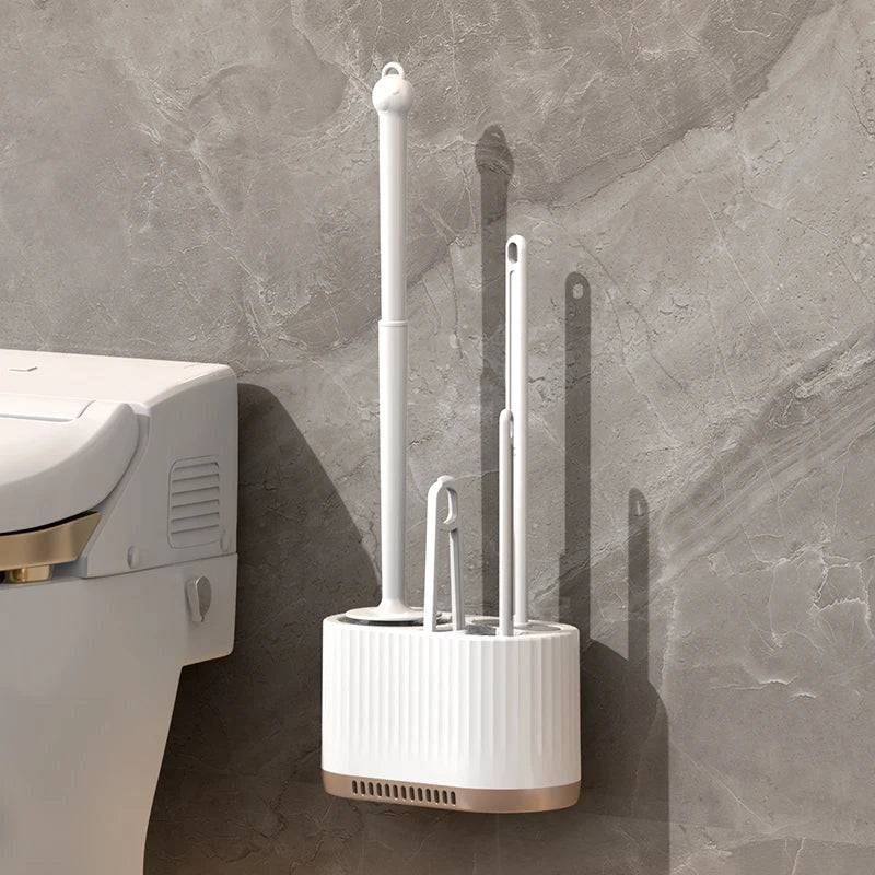 Wall-Mounted Toilet Cleaning Set | Bathroom | Luvasmr - Satisfyingly Organised