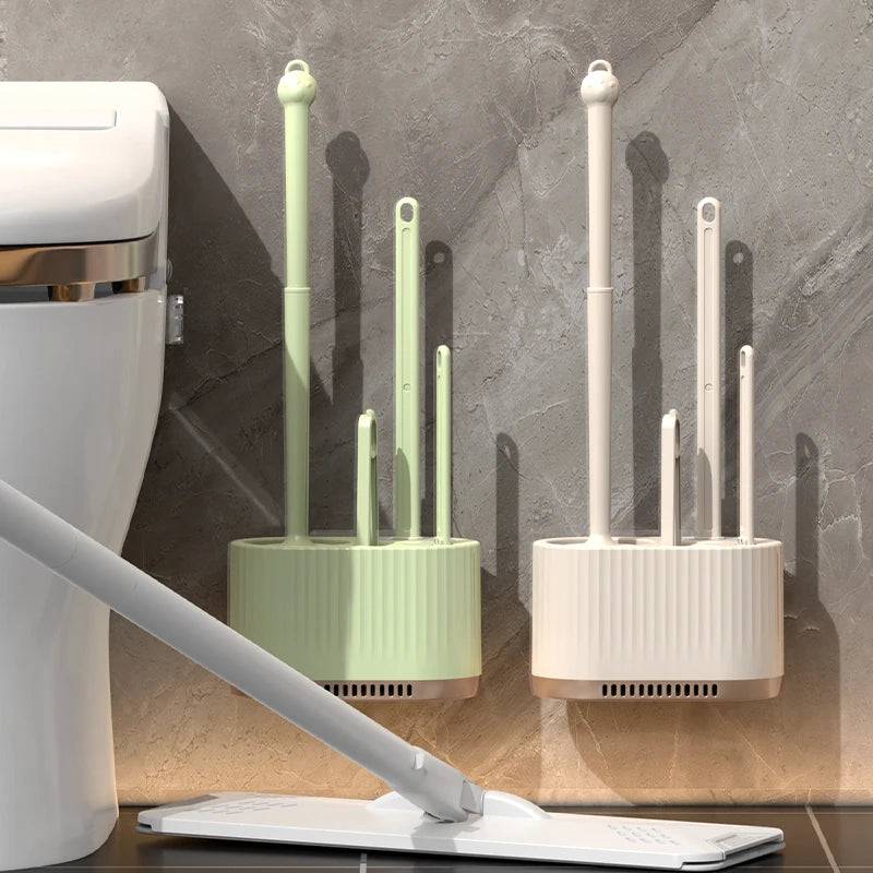 Wall-Mounted Toilet Cleaning Set | Bathroom | Luvasmr - Satisfyingly Organised