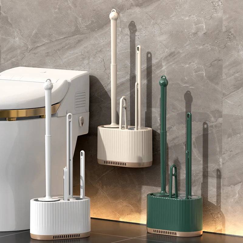 Wall-Mounted Toilet Cleaning Set | Bathroom | Luvasmr - Satisfyingly Organised