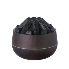 2024 New 300ML Artificial Charcoal Fire Air Humidifier Aroma Diffuser Mist Sprayer Mini Diffuser with Night Light for Home | Bathroom | Luvasmr - Satisfyingly Organised