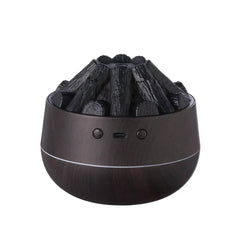 2024 New 300ML Artificial Charcoal Fire Air Humidifier Aroma Diffuser Mist Sprayer Mini Diffuser with Night Light for Home | Bathroom | Luvasmr - Satisfyingly Organised