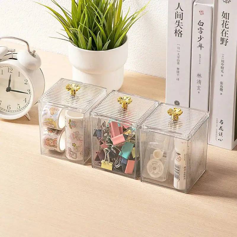 Acrylic Cotton Pad & Swab Storage Box | Bathroom | Luvasmr - Satisfyingly Organised