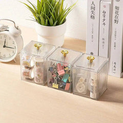Acrylic Cotton Pad & Swab Storage Box | Bathroom | Luvasmr - Satisfyingly Organised