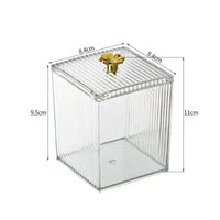 Acrylic Cotton Pad & Swab Storage Box | Bathroom | Luvasmr - Satisfyingly Organised