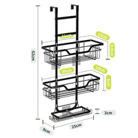 Drill-Free Bathroom Shelf Over Door Hanging Organiser | Bathroom | Luvasmr - Satisfyingly Organised