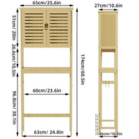 Over-The-Toilet Bamboo Storage Rack | Bathroom | Luvasmr - Satisfyingly Organised