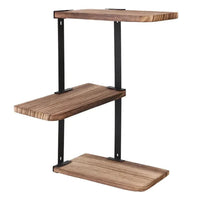 Rustic Industrial Wood Wall Shelf Rack | Bathroom | Luvasmr - Satisfyingly Organised