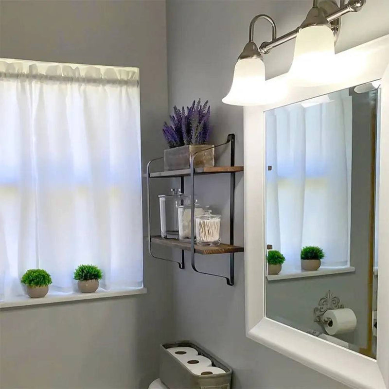 Rustic Wall Mounted Shelf | Bathroom | Luvasmr - Satisfyingly Organised
