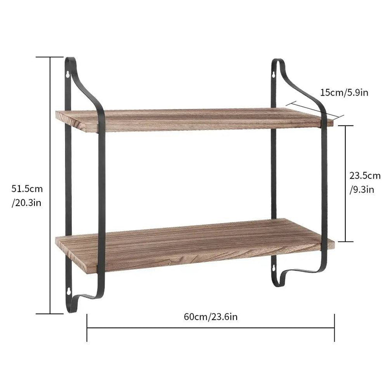 Rustic Wall Mounted Shelf | Bathroom | Luvasmr - Satisfyingly Organised