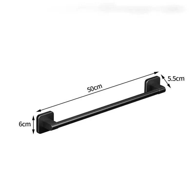 Self Adhesive Wall Mounted Single Towel Rack - Luvasmr