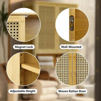 Solid Wood Bamboo Bathroom Wall Cabinet | Bathroom | Luvasmr - Satisfyingly Organised