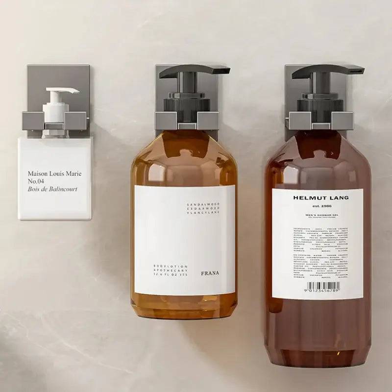 Universal Punch-Free Shower Gel Bottle Rack | Bathroom | Luvasmr - Satisfyingly Organised