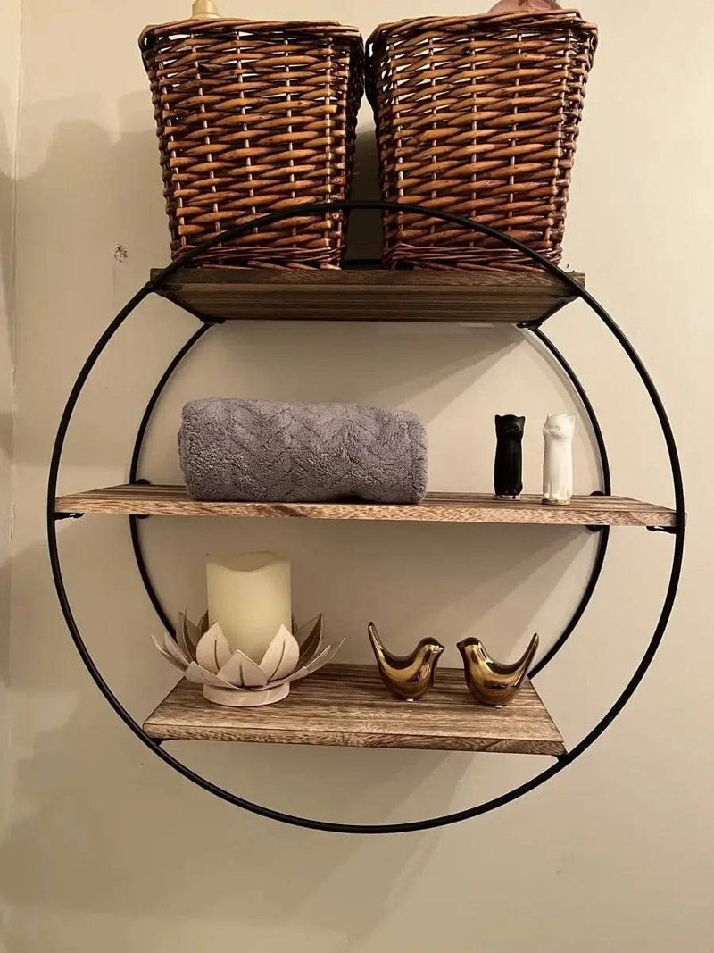 Wall Mounted 3-Tier Circle Shelf | Kitchen | Luvasmr - Satisfyingly Organised