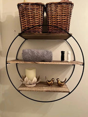 Wall Mounted 3-Tier Circle Shelf | Kitchen | Luvasmr - Satisfyingly Organised