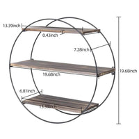 Wall Mounted 3-Tier Circle Shelf | Kitchen | Luvasmr - Satisfyingly Organised